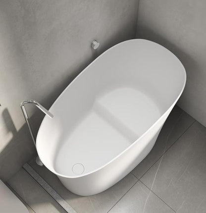High Barrel Shape Artificial Stone Bathtub