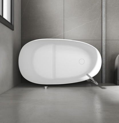 High Barrel Shape Artificial Stone Bathtub