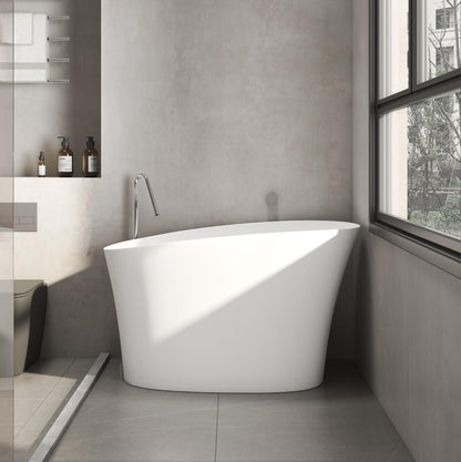 High Barrel Shape Artificial Stone Bathtub