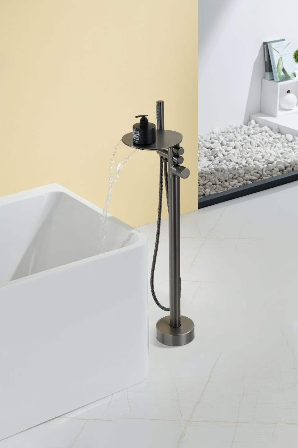 Floor-mounted Storage Shelf Bathtub Faucet 81007-Y