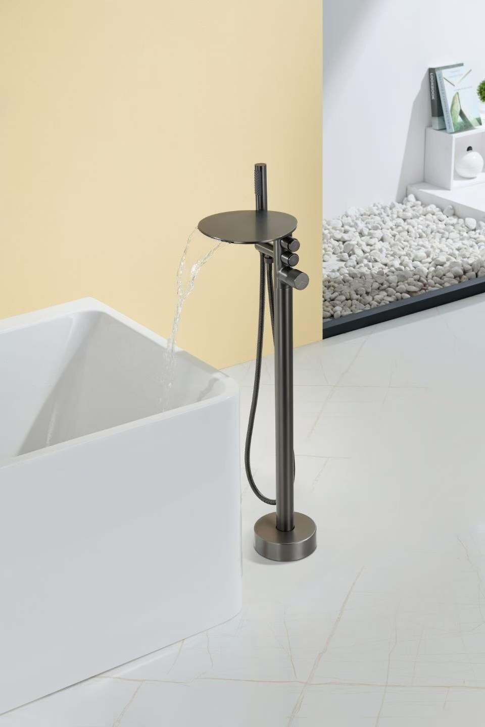 Floor-mounted Storage Shelf Bathtub Faucet 81007-Y
