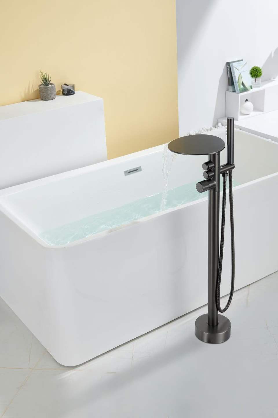 Floor-mounted Storage Shelf Bathtub Faucet 81007-Y