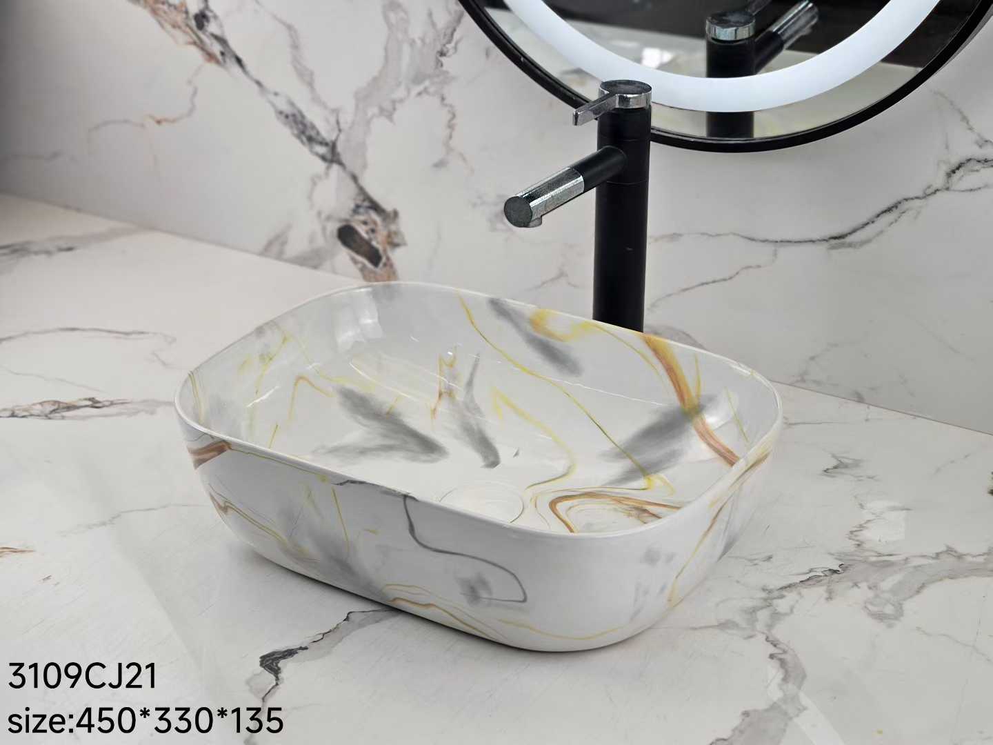 Elegant Bathroom Ceramic Basin