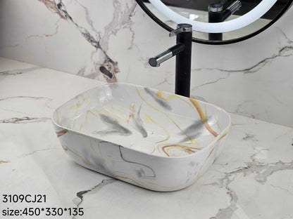 Elegant Bathroom Ceramic Basin