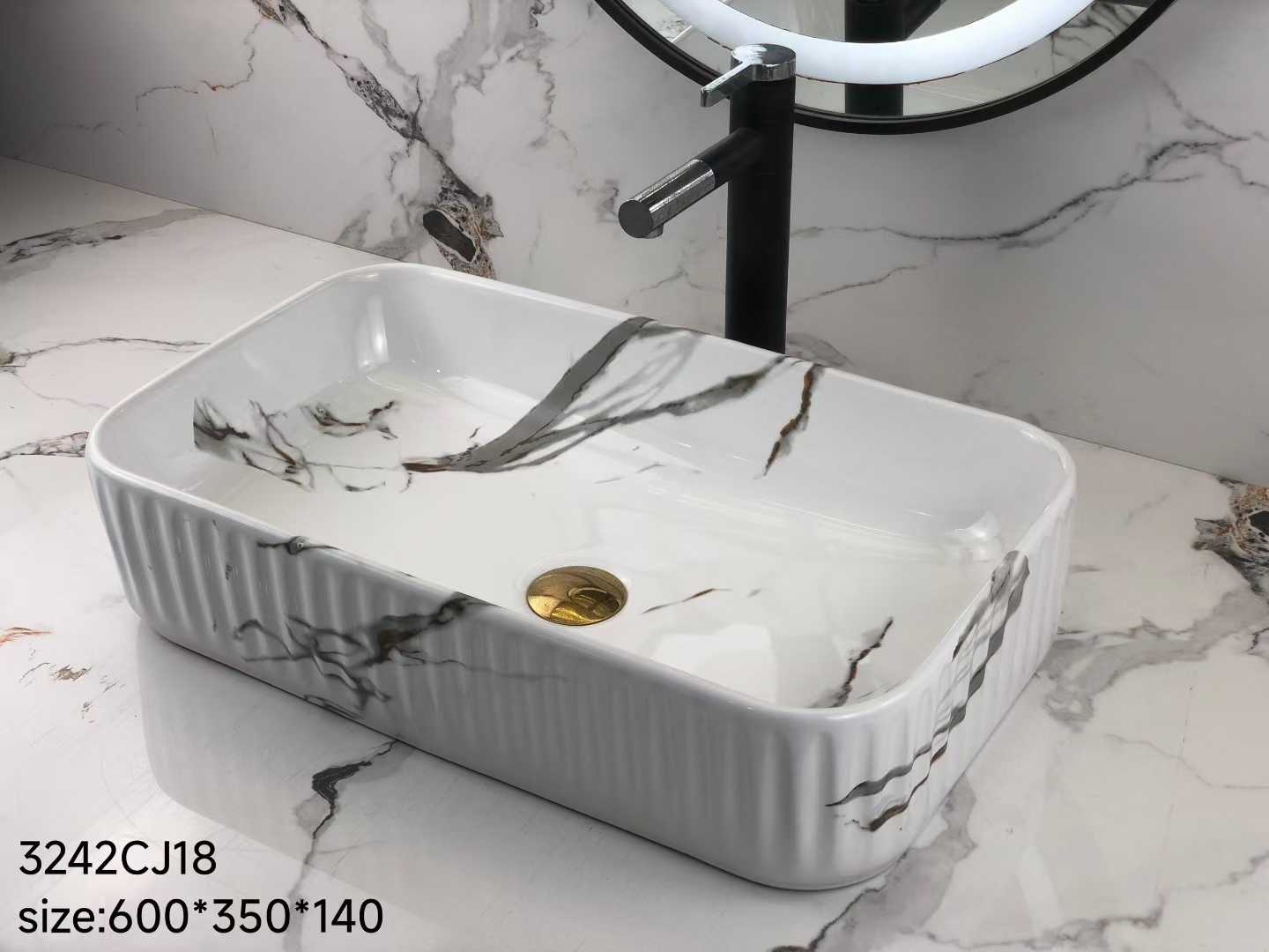 Elegant Bathroom Ceramic Basin