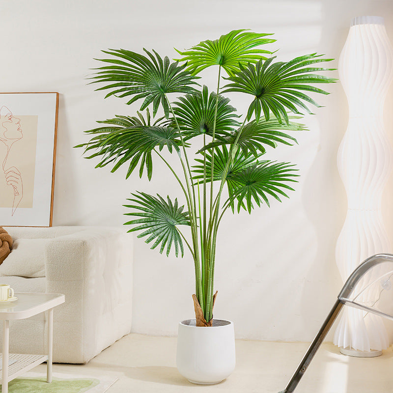 Simulated California Cattail Fake Green Plant Floor Decoration