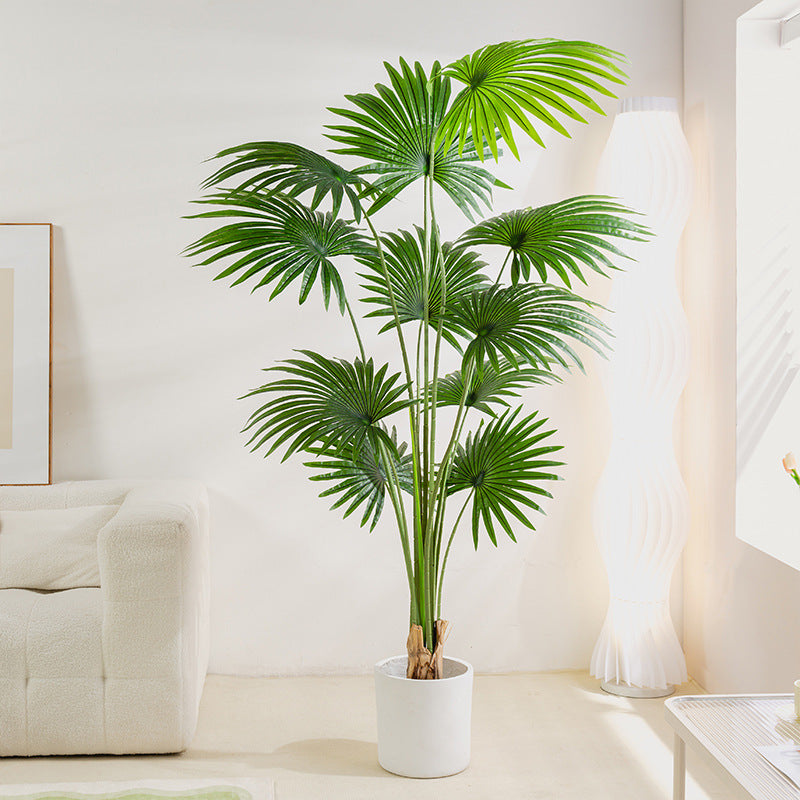 Simulated California Cattail Fake Green Plant Floor Decoration