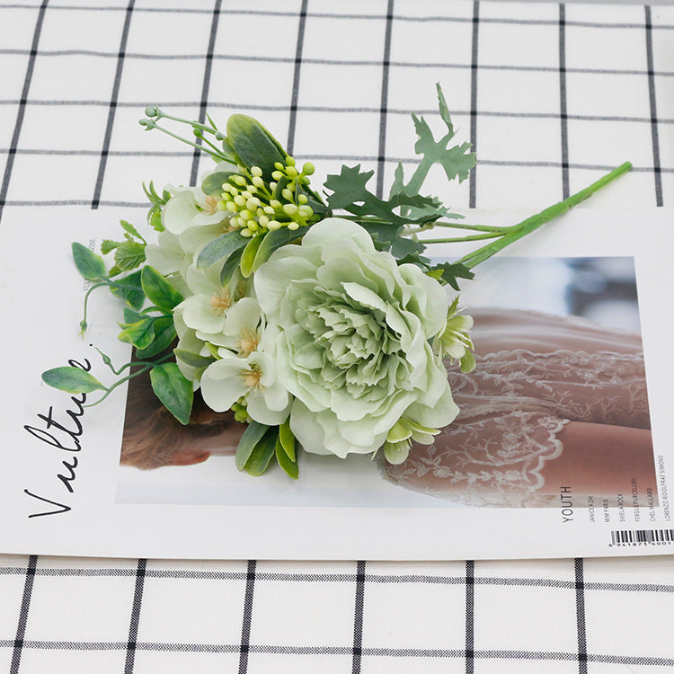 New Bouquet Of Small Flowers And Camellia Combination