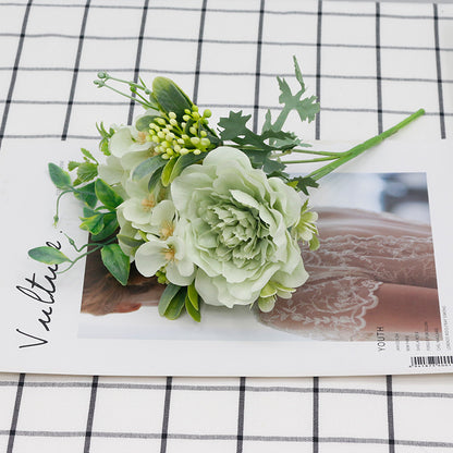 New Bouquet Of Small Flowers And Camellia Combination