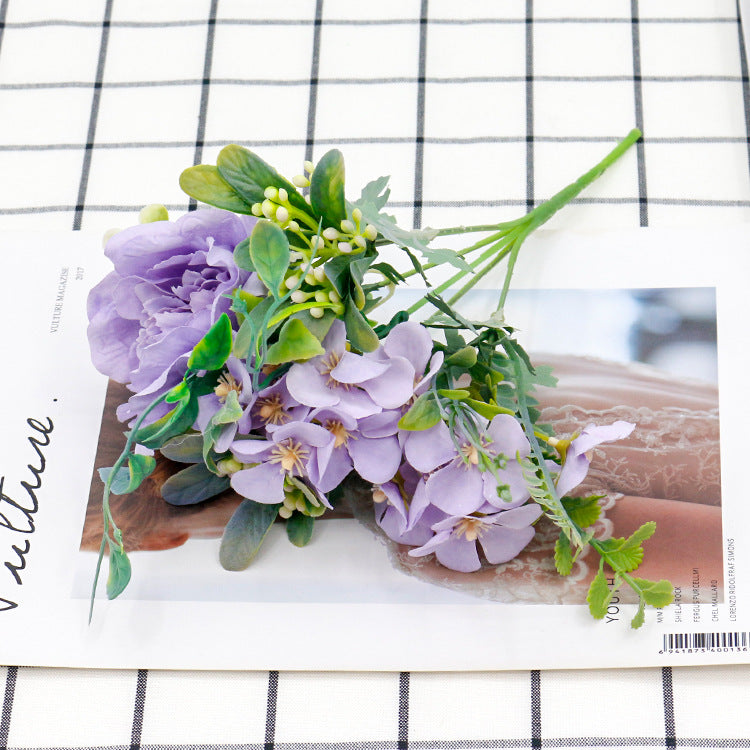 New Bouquet Of Small Flowers And Camellia Combination