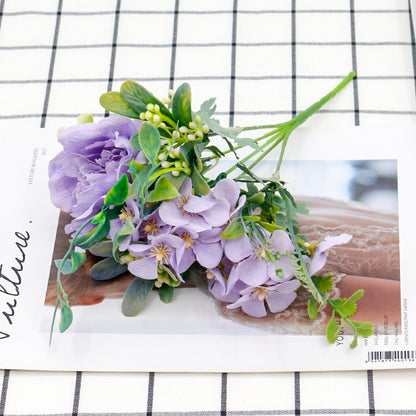 New Bouquet Of Small Flowers And Camellia Combination