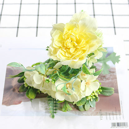 New Bouquet Of Small Flowers And Camellia Combination