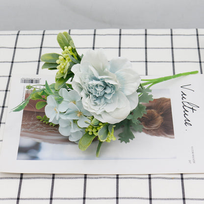 New Bouquet Of Small Flowers And Camellia Combination