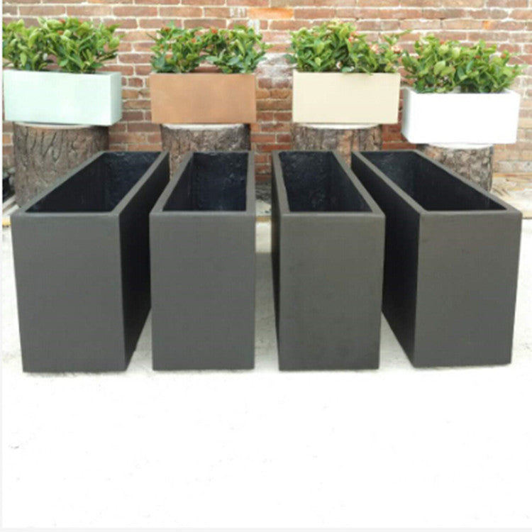 Subĉiela Verda Cementa Florpoto