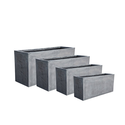 Subĉiela Verda Cementa Florpoto