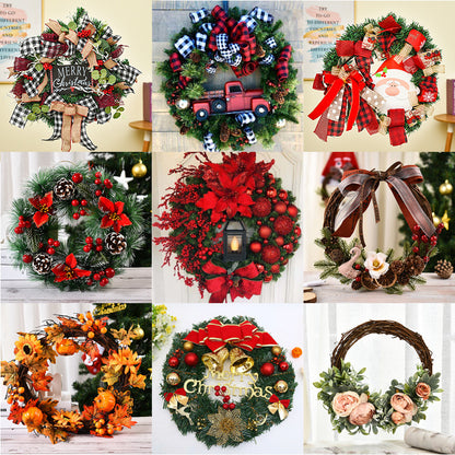 Customized Christmas Wreath Door Decoration