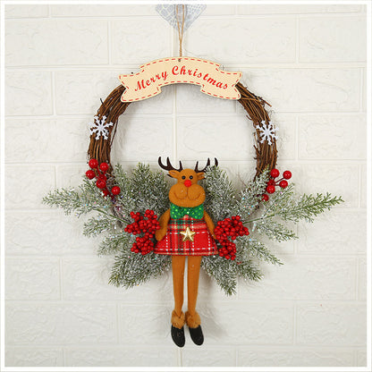 Customized Christmas Wreath Door Decoration