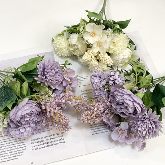 Simulated Rose Bouquet Wedding Handheld Flowers