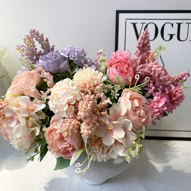 Simulated Rose Bouquet Wedding Handheld Flowers