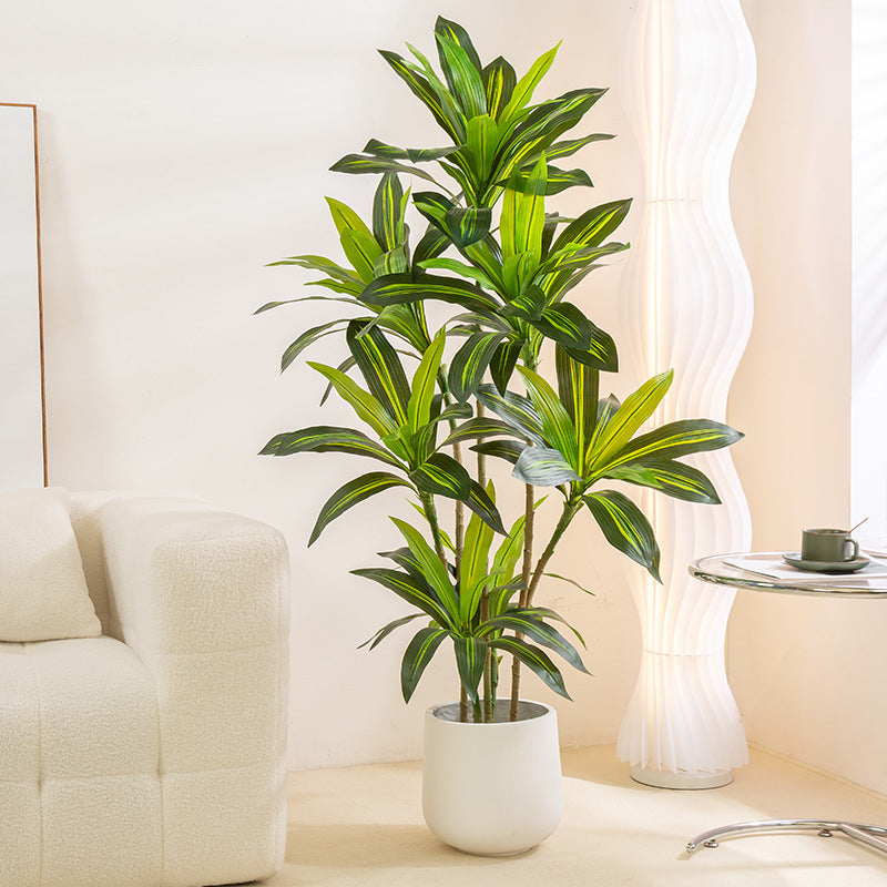 Simulated Green Plant Brazilian Wood Potted Indoor Tree Decoration