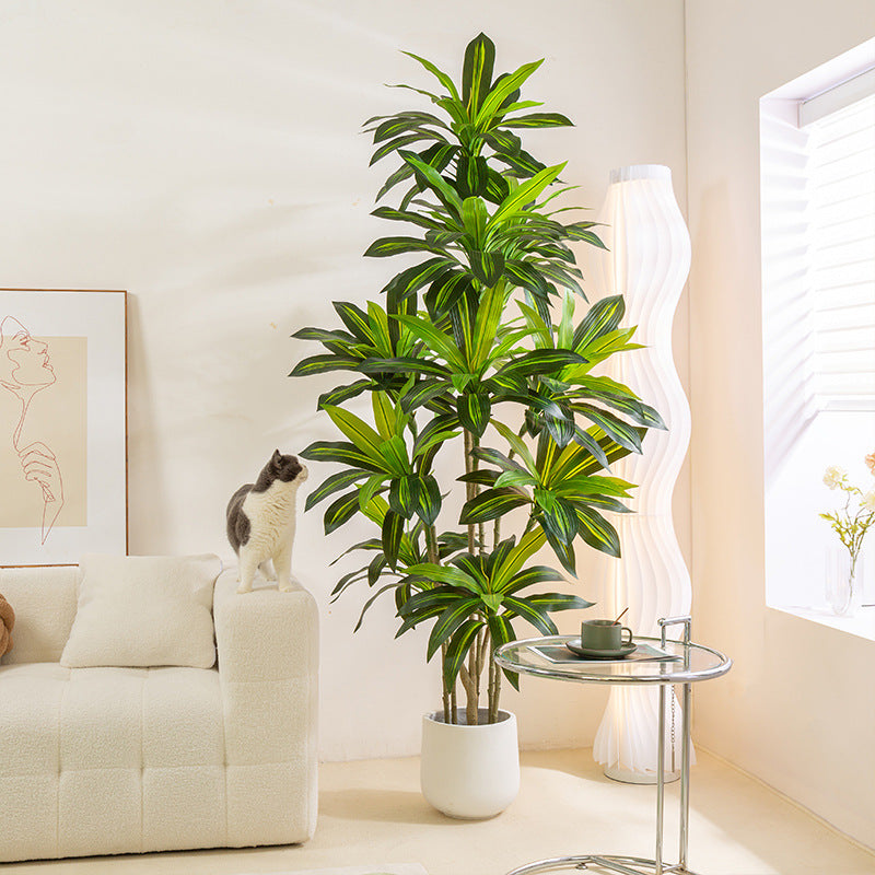 Simulated Green Plant Brazilian Wood Potted Indoor Tree Decoration