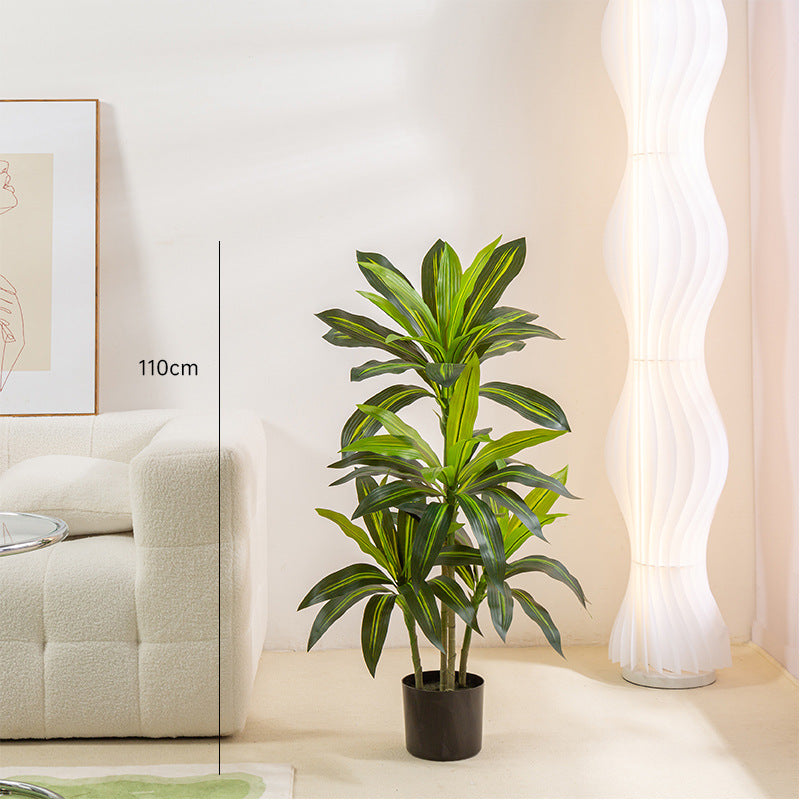 Simulated Green Plant Brazilian Wood Potted Indoor Tree Decoration