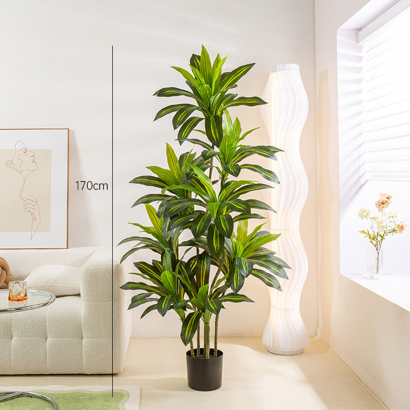 Simulated Green Plant Brazilian Wood Potted Indoor Tree Decoration