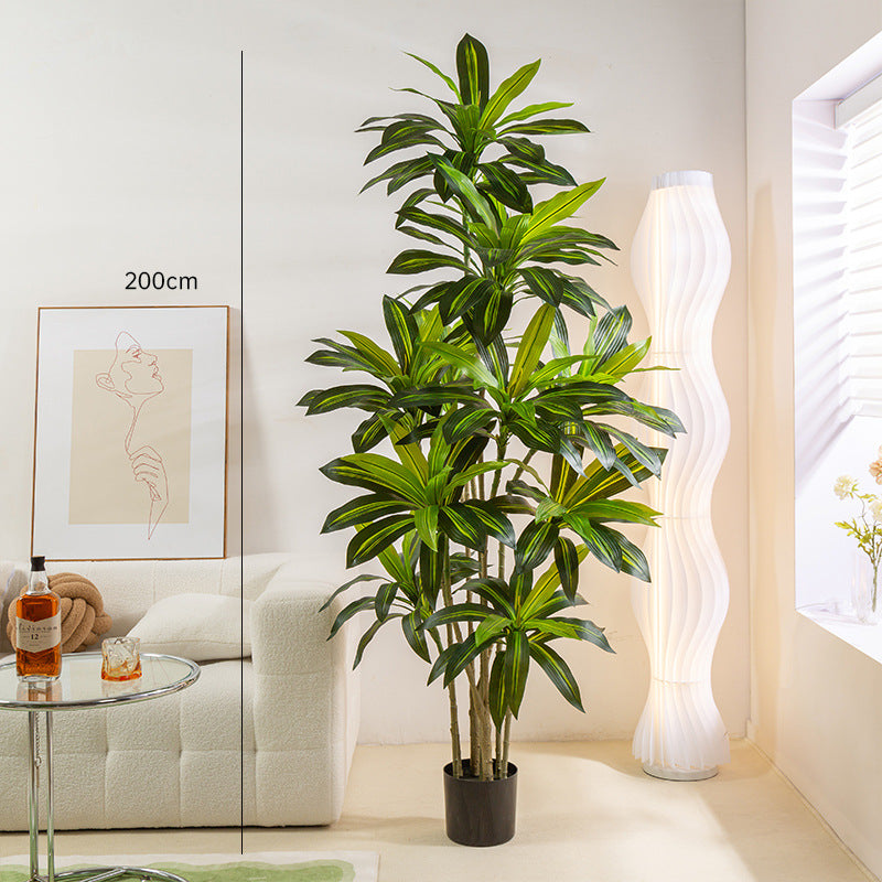 Simulated Green Plant Brazilian Wood Potted Indoor Tree Decoration