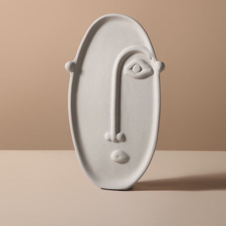 Ceramika Vizaĝo Forma Embriovazo