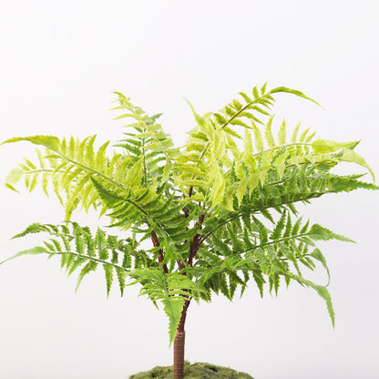 Simulated Green Plant Fern Potted Plant