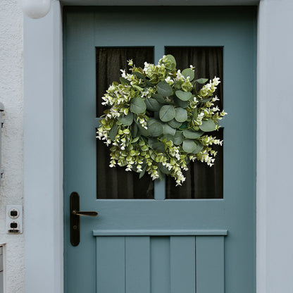 Simulated Plant Wreath Combination Window Decoration