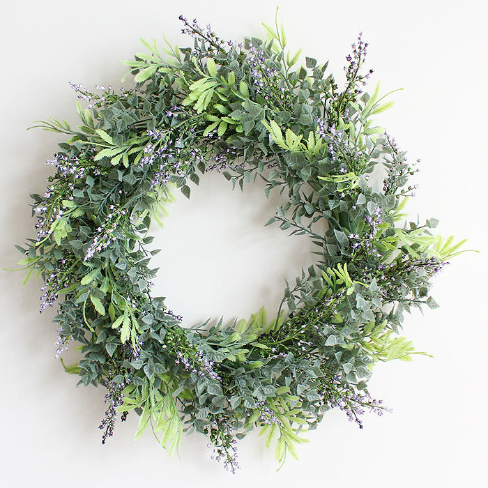 Simulated Wreath Of Eucalyptus Wreath Babysbreath