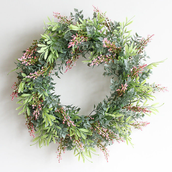 Simulated Wreath Of Eucalyptus Wreath Babysbreath