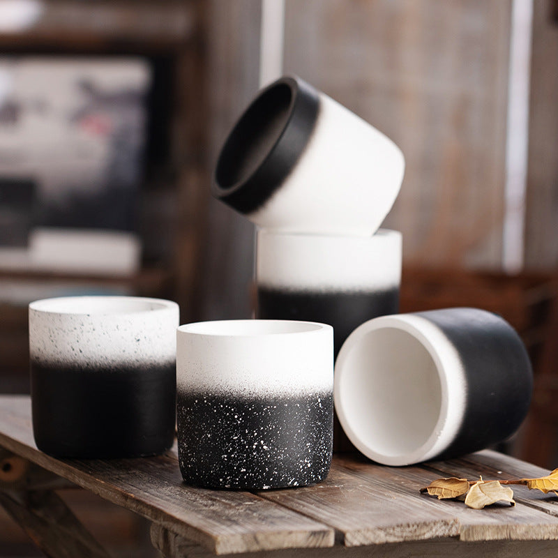 Градиентный цементный цветочный горшок