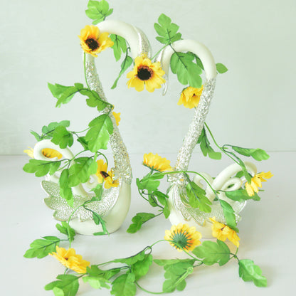 Simulita Silka Floro Dekoracio Rotan Sunfloro