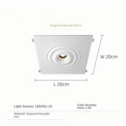 Enfosita Senlima Ronda Plafona Gipsa Lumo
