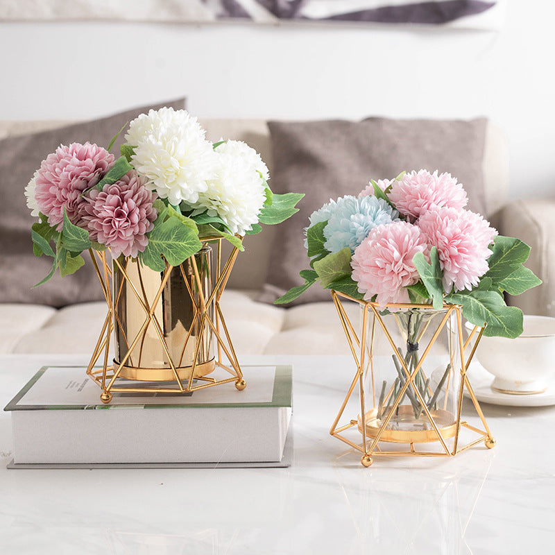 Керамическая металлическая декоративная стеклянная ваза