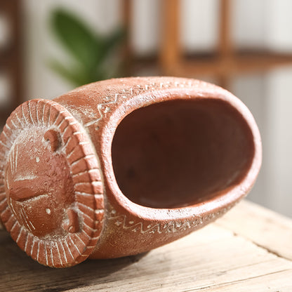 Lion Cement Flowerpot Animal Shape