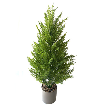 Simulated Christmas Small Pine Cypress Potted Plant