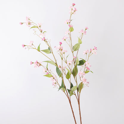 Simulated Snowy Willow Flower Single Branch Artificial Vine