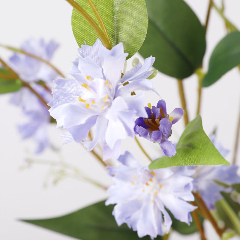 Simulated Snowy Willow Flower Single Branch Artificial Vine