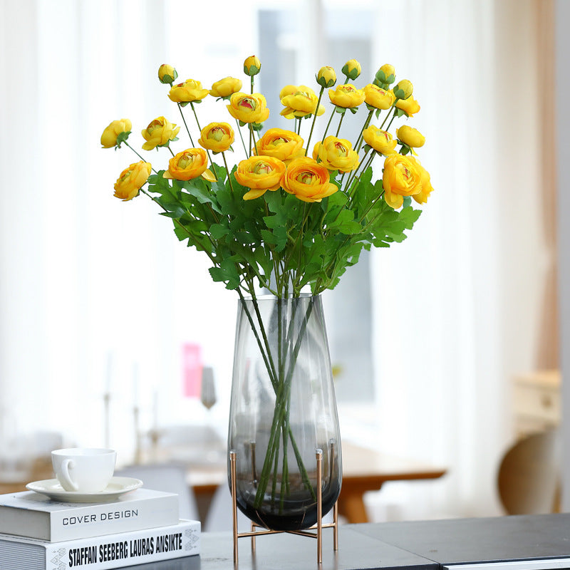 Beautiful Bloom Simulated Lulian Ornament with 4 Heads