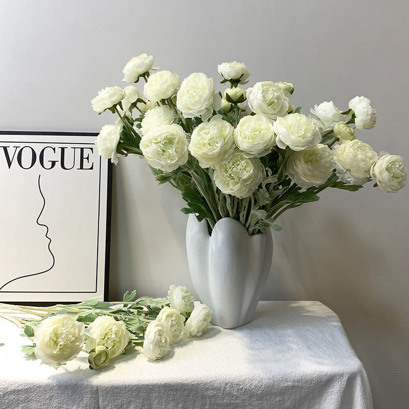 Hejma Dekoracio Peonio Artefarita Floro 51cm