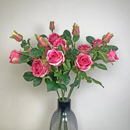 Simulated Rose 3 Head With Realistic Touch