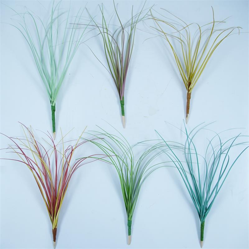 Имитация травы Огнестойкое мягкое украшение Одиночная луковая трава