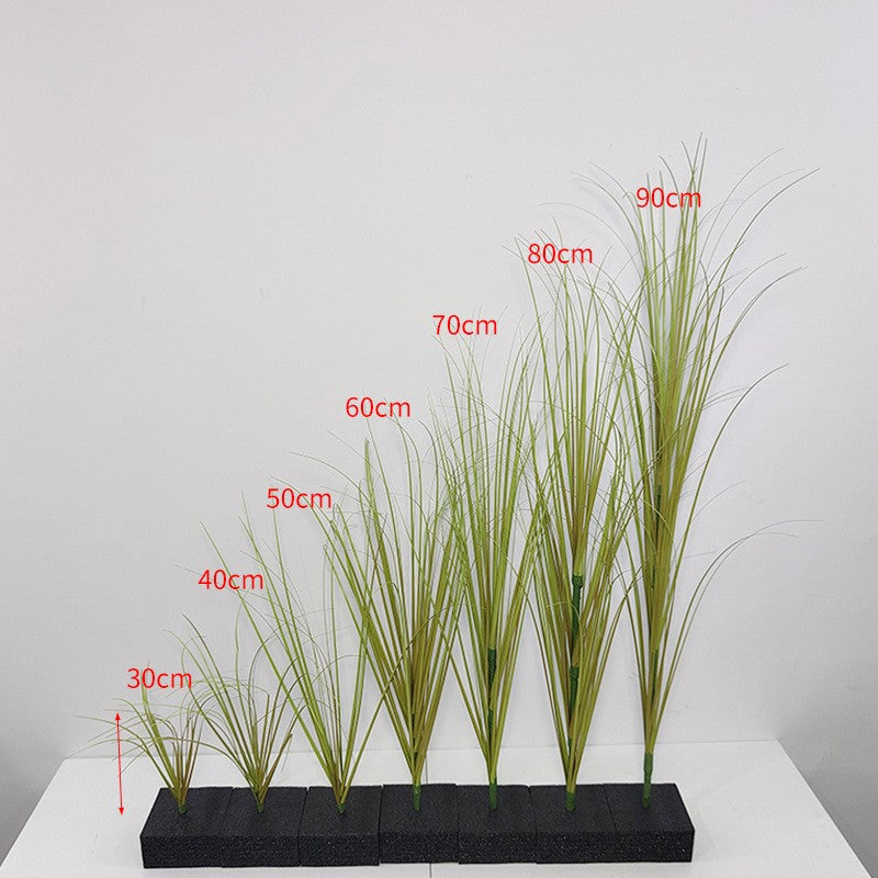 Имитация травы Огнестойкое мягкое украшение Одиночная луковая трава