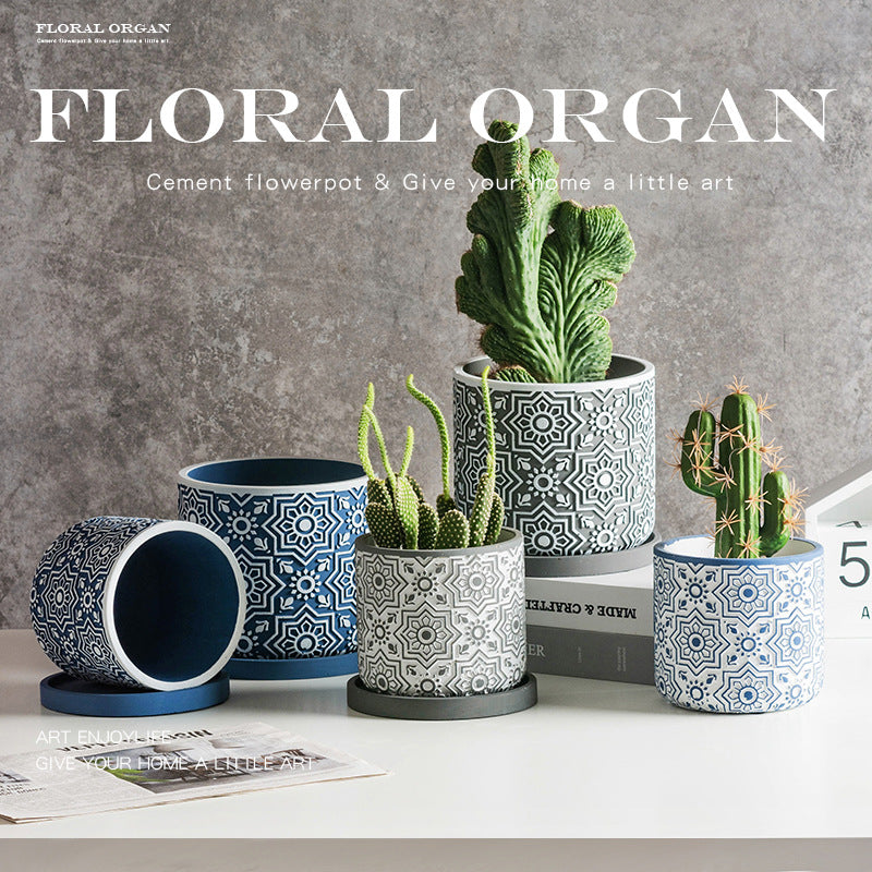 Delikata Modelita Cementa Vazo