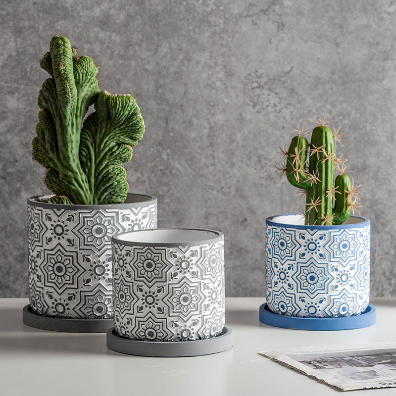 Delikata Modelita Cementa Vazo