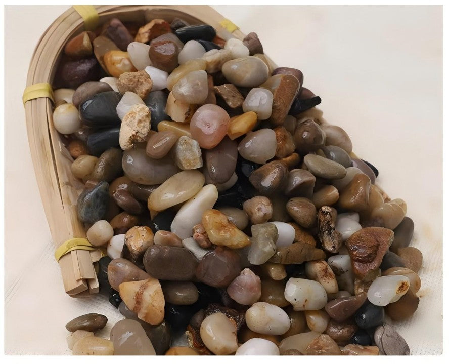 Fish Friendly Mixed Color River Stone
