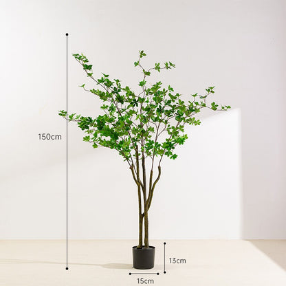 Simulita Sonorila Arbo Planto Potita Endoma Hejma Planka Dekoracio